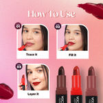 Buy Hilary Rhoda Trap Of Matte 6 Bullet Mini Lipsticks | Infused with SPF 15 | Long-Lasting Formula & Trendy Lipstick Shades | Paraben-Free & Cruelty-Free | Pack of 6 - 1.5 X 6 gm - Purplle