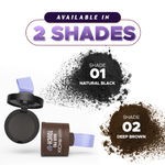 Buy Hilary Rhoda Hair Pro Touch Up Brown color | Instant Grey Roots & Bald Spots Coverage | Fuller & Denser Look | Matte Finish & Sweat Proof | Long-Lasting & Fine Powder | Highly Pigmented & Flawless Application - 3 gm (Deep Brown - Shade 02) - Purplle