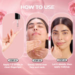 Buy Hilary Rhoda Smooth Blur Primer Serum | Pore Minimising Serum for Face | Moisture-Locking | Infused with Niacinamide | Ultra-hydrating & Nourishes Skin | 30 ml (Rose - Shade 01) - Purplle