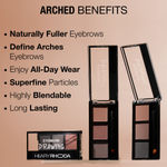 Buy Hilary Rhoda Drawing Eyebrow Palette | Highly Blendable & Superfine Particles | 3 Natural Shades & Comes with a Spoolie | Long Lasting & Waterproof - 7.2 gm (Shade - 02) - Purplle