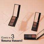 Buy Hilary Rhoda Drawing Eyebrow Palette | Highly Blendable & Superfine Particles | 3 Natural Shades & Comes with a Spoolie | Long Lasting & Waterproof - 7.2 gm (Shade - 02) - Purplle