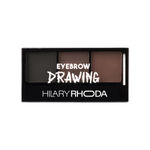 Buy Hilary Rhoda Drawing Eyebrow Palette | Highly Blendable & Superfine Particles | 3 Natural Shades & Comes with a Spoolie | Long Lasting & Waterproof - 7.2 gm (Shade - 02) - Purplle