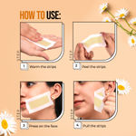 Buy Hilary Rhoda One Go Facial Wax Strips | Ready-To-Use Facial Wax Strips | Face, Cheek, Upper Lip & Chin Facial Wax | Painless Hair Removal | With 2 Finish Wipes | 20 Strips (Chamomile - Shade 03) - Purplle