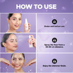 Buy Hilary Rhoda Shimmer Stay Makeup Fixer | Infused with Aloe Vera | | Keeps Makeup Intact | Hydrates, Soothes & Refreshes Skin | 80 ml - Purplle