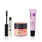 Buy Cureskin Essential Lip & Lash Kit | Strengthens Lashes & Brows, Gently Exfoliates Pigmented Lips, and Hydrates with Amino Acids & Vitamin E in a Daily SPF 15 Shield (7 ml + 7 gm + 10 gm) Combo of 3 - Purplle