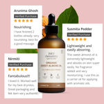 Buy Juicy Chemistry 100% Pure & Organic Sweet Almond Oil, 100 ml | Moisturizes Skin | Nourishes Hair & Supports Sensitive Skin | Cold-Pressed | Certified Organic - Purplle