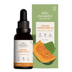 Buy Juicy Chemistry Organic Pumpkin Seed Oil, 30 ml | Cold-Pressed & 100% Pure | Nourishes Skin, Hair & Scalp | Anti-Aging | Hydrating & Rich in Antioxidants - Purplle