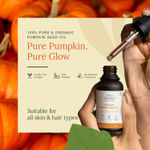Buy Juicy Chemistry Organic Pumpkin Seed Oil, 30 ml | Cold-Pressed & 100% Pure | Nourishes Skin, Hair & Scalp | Anti-Aging | Hydrating & Rich in Antioxidants - Purplle