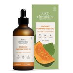 Buy Juicy Chemistry Organic Pumpkin Seed Oil, 100 ml | Cold-Pressed & 100% Pure | Nourishes Skin, Hair & Scalp | Anti-Aging | Hydrating & Rich in Antioxidants - Purplle