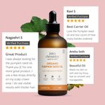 Buy Juicy Chemistry Organic Pumpkin Seed Oil, 100 ml | Cold-Pressed & 100% Pure | Nourishes Skin, Hair & Scalp | Anti-Aging | Hydrating & Rich in Antioxidants - Purplle