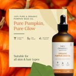 Buy Juicy Chemistry Organic Pumpkin Seed Oil, 100 ml | Cold-Pressed & 100% Pure | Nourishes Skin, Hair & Scalp | Anti-Aging | Hydrating & Rich in Antioxidants - Purplle
