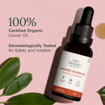 Buy Juicy Chemistry Organic Jojoba Oil, 30 ml | 100% Pure, Cold-Pressed & Certified Organic | Balances Sebum | Controls Acne | Deeply Moisturises Skin & Hair - Purplle