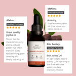 Buy Juicy Chemistry Organic Jojoba Oil, 30 ml | 100% Pure, Cold-Pressed & Certified Organic | Balances Sebum | Controls Acne | Deeply Moisturises Skin & Hair - Purplle