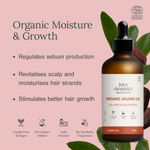 Buy Juicy Chemistry Organic Jojoba Oil, 100 ml | 100% Pure, Cold-Pressed & Certified Organic | Balances Sebum | Controls Acne | Deeply Moisturises Skin & Hair - Purplle