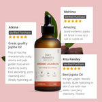 Buy Juicy Chemistry Organic Jojoba Oil, 100 ml | 100% Pure, Cold-Pressed & Certified Organic | Balances Sebum | Controls Acne | Deeply Moisturises Skin & Hair - Purplle