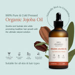 Buy Juicy Chemistry Organic Jojoba Oil, 100 ml | 100% Pure, Cold-Pressed & Certified Organic | Balances Sebum | Controls Acne | Deeply Moisturises Skin & Hair - Purplle
