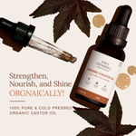 Buy Juicy Chemistry Organic Castor Oil, 30 ml | 100% Pure, Cold-Pressed & Certified Organic | Promotes Hair Growth | Strengthens Lashes & Brows | Deeply Moisturises Skin - Purplle