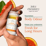 Buy Juicy Chemistry Organic Deodorant Stick Fortified with Blood Orange & Geranium, 40 gm | Long-Lasting Odour Protection | Underarm Brightening | Aluminium Free - Purplle