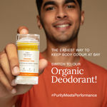 Buy Juicy Chemistry Organic Deodorant Stick Fortified with Blood Orange & Geranium, 40 gm | Long-Lasting Odour Protection | Underarm Brightening | Aluminium Free - Purplle