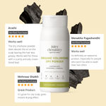 Buy Juicy Chemistry Organic Volumising Dry Powder Fortified with Bhringaraj & Charcoal, 100 gm | Natural Hair Thickening & Oil Absorbing Powder - Purplle