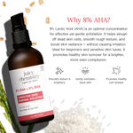 Buy Juicy Chemistry 8% AHA + 2% BHA Toner Fortified with Rice Water & Oat Milk, 100 ml | Exfoliating & Pore-Refining Toner | Gives Smooth, Clear, and Glowing Skin | Certified Organic & Alcohol-Free | For Men & Women - Purplle