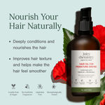 Buy Juicy Chemistry Hair Oil for Premature Greying Fortified with Hibiscus & Bhringaraj, 100 ml | Natural Grey Hair Prevention & Nourishing Hair Oil | Improves Hair Texture | 100% Organic - Purplle