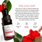 Buy Juicy Chemistry 5% Lactic Acid + 3% Flower Acids Serum, 10 ml | Gentle Exfoliating | Brightening Face Serum for Smooth & Radiant Skin | Organic | Lightweight & Non-Greasy | For Men & Women - Purplle