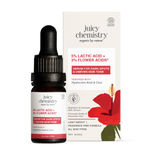 Buy Juicy Chemistry 5% Lactic Acid + 3% Flower Acids Serum, 10 ml | Gentle Exfoliating | Brightening Face Serum for Smooth & Radiant Skin | Organic | Lightweight & Non-Greasy | For Men & Women - Purplle