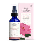 Buy Juicy Chemistry Organic Damask Rose Water (Hydrosol), 50 ml | 100% Pure Steam Distilled Toner | Hydrates | Soothes & Balances Skin | Certified Organic, Alcohol-Free Face Mist | For Men & Women - Purplle