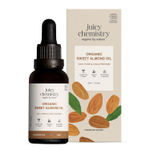 Buy Juicy Chemistry 100% Pure & Organic Sweet Almond Oil, 30 ml | Moisturizes Skin | Nourishes Hair & Supports Sensitive Skin | Cold-Pressed | Certified Organic - Purplle