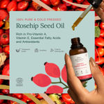 Buy Juicy Chemistry Organic Rosehip Seed Oil, 30 ml | 100% Pure, Cold-Pressed & Certified Organic | Fades Scars & Pigmentation | Brightens Skin Tone | Boosts Collagen - Purplle