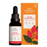 Buy Juicy Chemistry Organic Rosehip Seed Oil, 30 ml | 100% Pure, Cold-Pressed & Certified Organic | Fades Scars & Pigmentation | Brightens Skin Tone | Boosts Collagen - Purplle