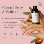 Buy Juicy Chemistry Organic Argan Oil, 30 ml | 100% Pure, Cold-Pressed & Certified Organic | Deeply Moisturises Skin | Strengthens Hair | Controls Frizz & Adds Shine - Purplle