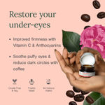 Buy Juicy Chemistry Organic Under Eye Repair Cream Fortified with Damask Rose & Coffee, 5 gm | Dark Circle & Puffiness Reduction | Hydrating & Brightening Eye Cream | 100% Natural - Purplle