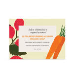 Buy Juicy Chemistry Ultra Moisturising & Luxury Organic Soap Fortified with Carrot & Rosehip, 100 gm | Brightening & Hydrating Natural Soap - Purplle