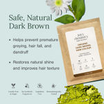 Buy Juicy Chemistry Organic Dark Brown Hair Colour Fortified with Henna & Amla, 200 gm | Natural Grey Coverage | Hair Conditioning - Purplle