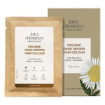 Buy Juicy Chemistry Organic Dark Brown Hair Colour Fortified with Henna & Amla, 200 gm | Natural Grey Coverage | Hair Conditioning - Purplle
