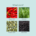 Buy Juicy Chemistry 100% Natural Hair Growth Oil Fortified with Chilli & Rosemary, 30 ml | Strengthens, Nourishes & Promotes Hair Growth | Organic Hair Care | For Men & Women - Purplle