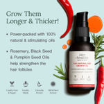 Buy Juicy Chemistry 100% Natural Hair Growth Oil Fortified with Chilli & Rosemary, 30 ml | Strengthens, Nourishes & Promotes Hair Growth | Organic Hair Care | For Men & Women - Purplle