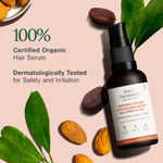 Buy Juicy Chemistry Certified Organic Leave-in Hair Serum & Heat Protectant Fortified with Jojoba & Almond, 30 ml | Smoothens | Nourishes & Protects Hair - Purplle