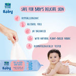 Buy Parachute Advansed Baby | Face & Body Baby Wipes | With Virgin Coconut Oil & 99% Pure Water | Hypoallergenic, Dermatologically Tested & pH Balanced | Moisture-lock Lid | 72 wipes - Purplle