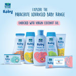 Buy Parachute Advansed Baby | Face & Body Baby Wipes | With Virgin Coconut Oil & 99% Pure Water | Hypoallergenic, Dermatologically Tested & pH Balanced | Moisture-lock Lid | 72 wipes - Purplle