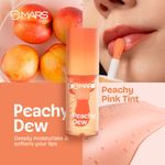 Buy MARS Color Changing Lip Oil (4.5 ml) (04-PEACHY DEW) With Fat Applicator | Skin Nourishing Ingredients - Olive Fruit Oil, Jojoba Oil | Hydrating & Moisturising - Purplle