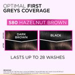 Buy L'Oreal Paris Casting Creme Gloss Hair Color With Glycolic Gloss Complex | 5X Glossier Hair Color | Ultra Visible Shade 580 - Hazelnut Brown | 60 ml + 40 gm + 60 gm - Purplle