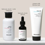 Buy Minimalist Anti Acne Mini Kit: (Cleanser 100 ml) + Salicylic Acid 2% Serum (10 ml) + Moisturizer (30gm) Combo of 3 - Purplle