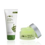 Buy Plum Green Tea Cleanse and Repair Combo of 2 - Night Gel 15 ml, Face wash 75 ml - Skincare Kit - Purplle