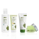 Buy Plum Green Tea Complete Routine Combo of 5 - Face wash 75 ml, Toner 200 ml, Moisturizer 50 ml, Sunscreen Gel 50 gm, Night Gel 15 ml - Skincare Kit - Purplle