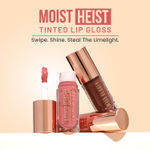 Buy Swiss Beauty Moist Heist Tinted Lip Gloss | Colour + Shine | Moisturises | With Vitamin E | Non-Sticky | Long-Lasting - 4.8 gm, Nude Code - Purplle
