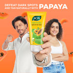 Buy Joy De Tan Papaya Face Wash For Dark Spots, Tan & Dead Skin Removal (150 ml x2) | Enriched with Vitamin C & Vitamin A | Suitable for All Skin Types - Pack of 2 - Purplle