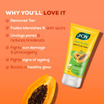 Buy Joy De Tan Papaya Face Wash For Dark Spots, Tan & Dead Skin Removal (150 ml x2) | Enriched with Vitamin C & Vitamin A | Suitable for All Skin Types - Pack of 2 - Purplle
